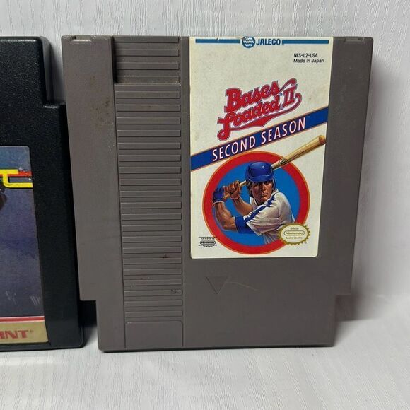Nintendo NES Game Super Sprint Bases Loaded 2 and MLB Major League Baseball - Picture 4 of 7